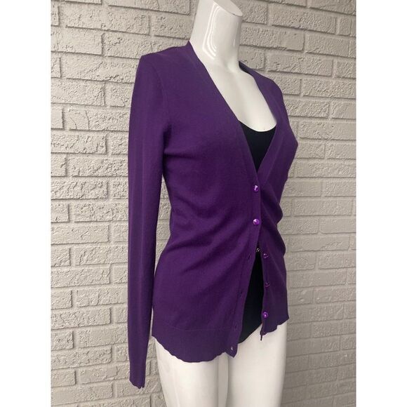 NWT New York & Co. Purple Fine Knit Sweater Size M - Picture 6 of 10